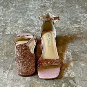 Betsey Johnson Sparkling Heels - Gold